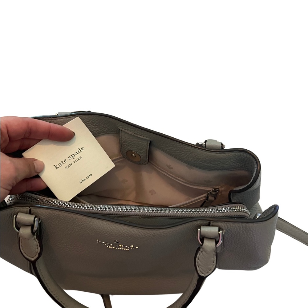 Kate Spade Gray Leather Satchel - Picture 3 of 5